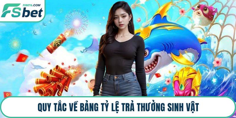 Quy tắc về bảng tỷ lệ trả thưởng sinh vật